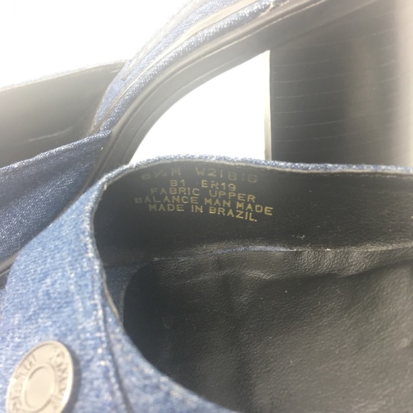 Tommy Hilfiger vintage 90’s denim heels chunky - Picture 7 of 7